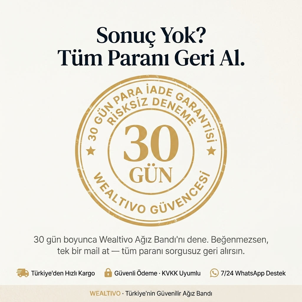 Wealtivo Premium Ağız Bandı 30'lu