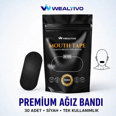 Wealtivo Premium Ağız Bandı – 30 Adet