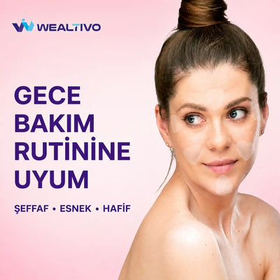 Wealtivo Şeffaf Yüz Bandı – 144 Parça