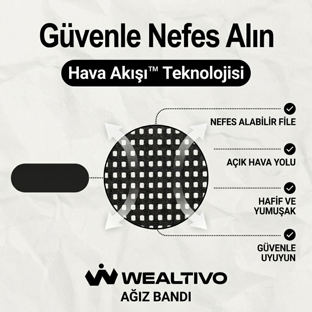 Wealtivo Premium Ağız Bandı 30'lu