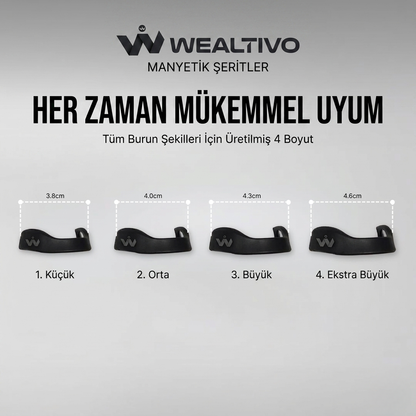 Wealtivo Premium Manyetik Burun Bandı Seti 30'lu