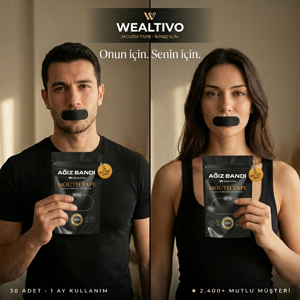Wealtivo Premium Ağız Bandı 30'lu