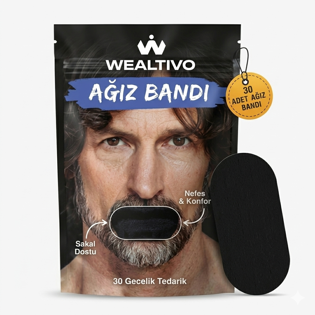 Wealtivo Premium Ağız Bandı 30'lu