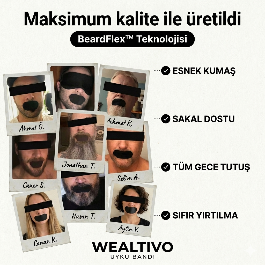 Wealtivo Premium Ağız Bandı 30'lu