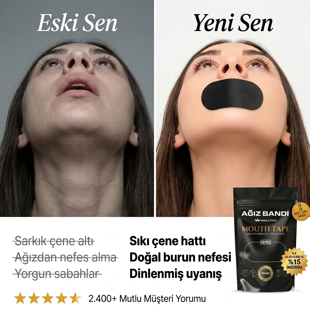 Wealtivo Premium Ağız Bandı 30'lu