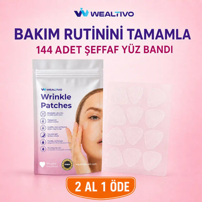 Wealtivo şeffaf yüz bandı ambalajı ve bant tabakası
