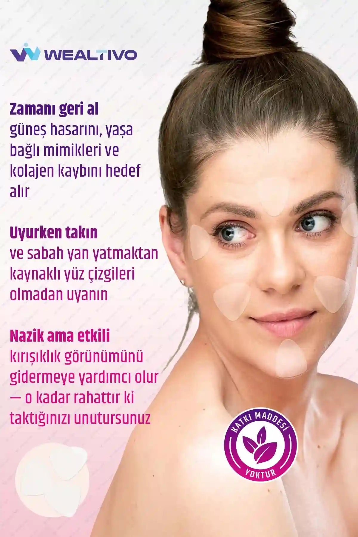 yüz germe bandı